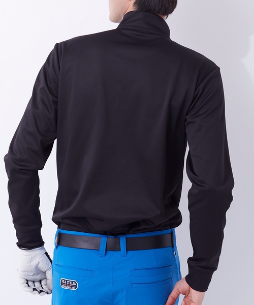 FILA（フィラ）の「【FILA:フィラゴルフ】メンズハーフZIPシャツ / ゴルフウェア（シャツ/ブラウス・メンズ・ブラック/ネイビー/オフホワイト・LARGE/X-LARGE/MEDIUM）」の19枚目の写真