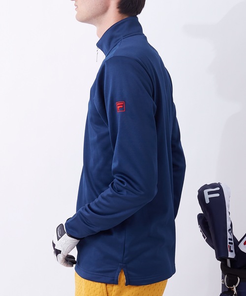 FILA（フィラ）の「【FILA:フィラゴルフ】メンズハーフZIPシャツ / ゴルフウェア（シャツ/ブラウス・メンズ・ブラック/ネイビー/オフホワイト・LARGE/X-LARGE/MEDIUM）」の20枚目の写真