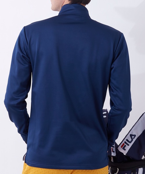 FILA（フィラ）の「【FILA:フィラゴルフ】メンズハーフZIPシャツ / ゴルフウェア（シャツ/ブラウス・メンズ・ブラック/ネイビー/オフホワイト・LARGE/X-LARGE/MEDIUM）」の11枚目の写真