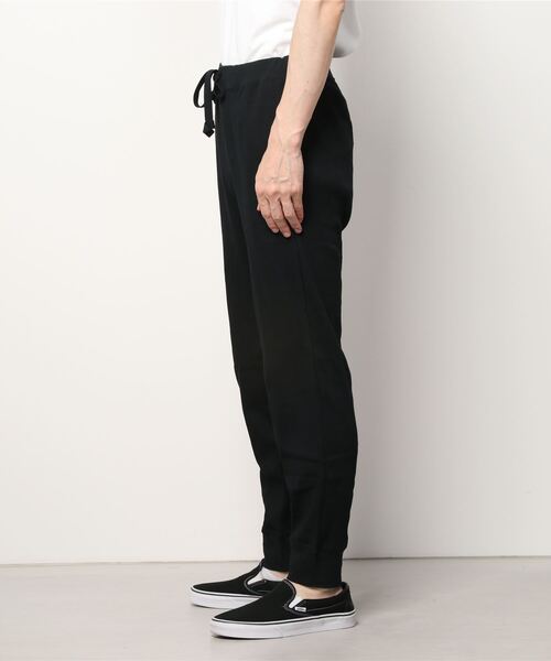 HANES(ヘインズ)の「HANES/ヘインズ ビーフィー サーマルジョガーパンツ/セットアップ対応 HM9-U102(スウェットパンツ・メンズ・ブラック/グレー・M/L/XL)」の3枚目の写真