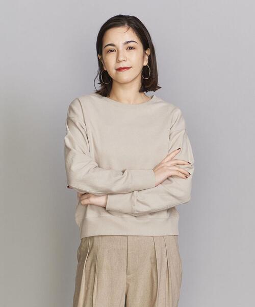 BEAUTY&YOUTH UNITED ARROWS（ビューティーアンドユースユナイテッドアローズ）の「BY コットンスラブ コンパクトクルーネック カットソー（Tシャツ/カットソー・レディース・ネイビー/ナチュラル/グレー・FREE）」の2枚目の写真