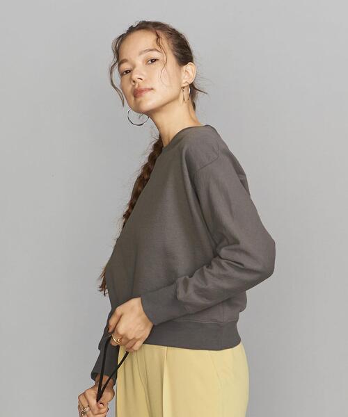 BEAUTY&YOUTH UNITED ARROWS（ビューティーアンドユースユナイテッドアローズ）の「BY コットンスラブ コンパクトクルーネック カットソー（Tシャツ/カットソー・レディース・ネイビー/ナチュラル/グレー・FREE）」の7枚目の写真