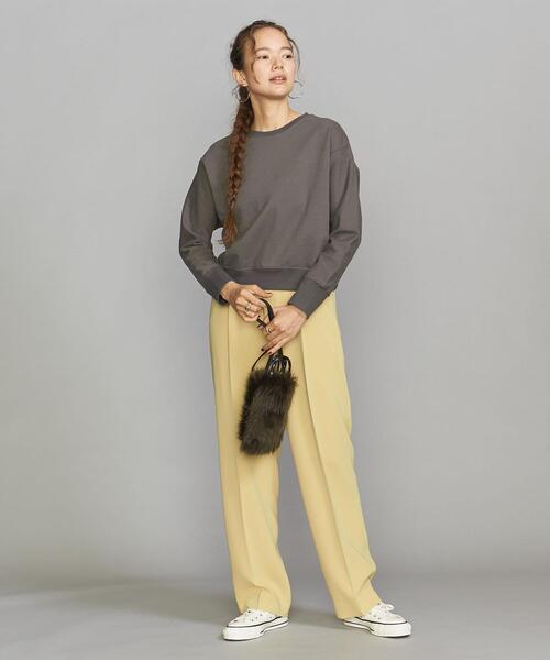 BEAUTY&YOUTH UNITED ARROWS（ビューティーアンドユースユナイテッドアローズ）の「BY コットンスラブ コンパクトクルーネック カットソー（Tシャツ/カットソー・レディース・ネイビー/ナチュラル/グレー・FREE）」の8枚目の写真