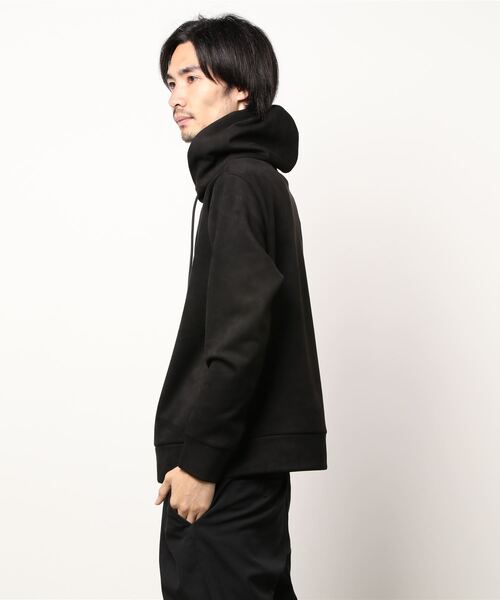 CROWDED CLOSET（クラウデッドクローゼット）の「フェイクスエードダンボールパーカー（パーカー・メンズ・ベージュ/ブラック/カーキ・02/03/04）」の5枚目の写真