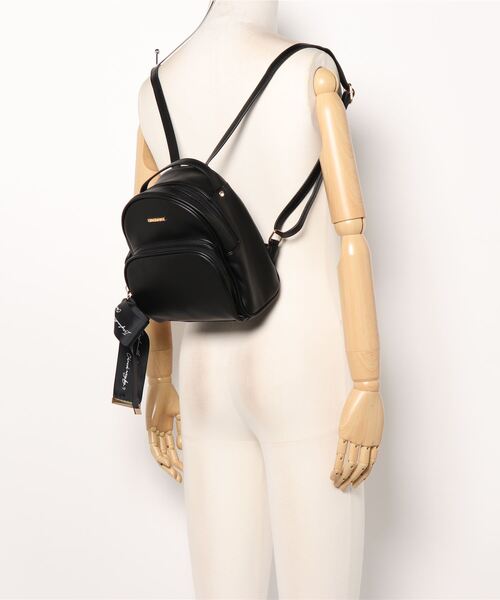 MISCH MASCH（ミッシュマッシュ）の「Letter Ribbon リュック（バックパック/リュック・レディース・ブラック/ベージュ/ピンク・FREE）」の4枚目の写真