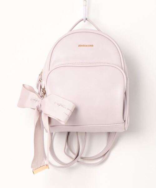 MISCH MASCH（ミッシュマッシュ）の「Letter Ribbon リュック（バックパック/リュック・レディース・ブラック/ベージュ/ピンク・FREE）」の18枚目の写真