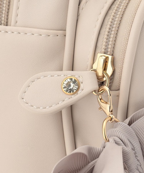 MISCH MASCH（ミッシュマッシュ）の「Letter Ribbon リュック（バックパック/リュック・レディース・ブラック/ベージュ/ピンク・FREE）」の12枚目の写真