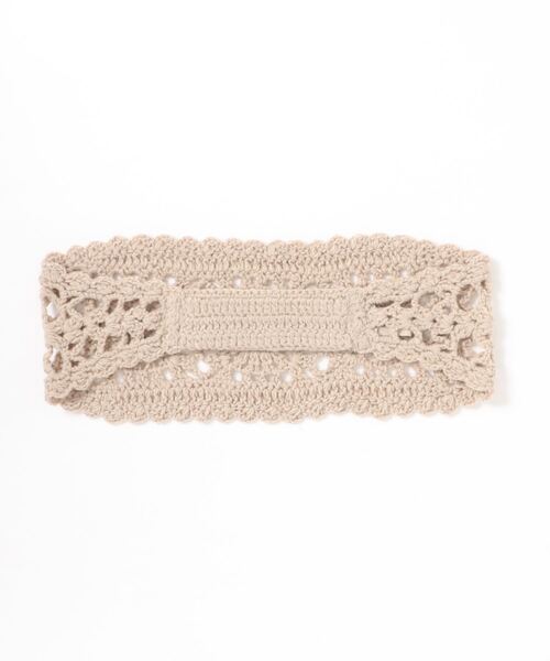 Samansa Mos2（サマンサ モスモス）の「かぎ編みニットヘアバンド（ヘアバンド・レディース・ブラウン/ベージュ・ﾌﾘ-）」の3枚目の写真