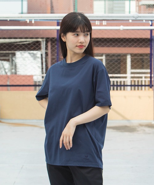 le coq sportif(ルコックスポルティフ)の「【2枚セット】N.N.C-SHIRT(ニューノーマルコンフォート)ショートスリーブシャツ ユニセックス ウェア tシャツ スポーツウェア(Tシャツ/カットソー・メンズ・ホワイト×ネイビー/ブラック/ネイビー/ホワイト/ホワイト×ブラック・L/M/S/XL/XXL)」の5枚目の写真
