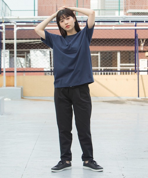 le coq sportif(ルコックスポルティフ)の「【2枚セット】N.N.C-SHIRT(ニューノーマルコンフォート)ショートスリーブシャツ ユニセックス ウェア tシャツ スポーツウェア(Tシャツ/カットソー・メンズ・ホワイト×ネイビー/ブラック/ネイビー/ホワイト/ホワイト×ブラック・L/M/S/XL/XXL)」の10枚目の写真