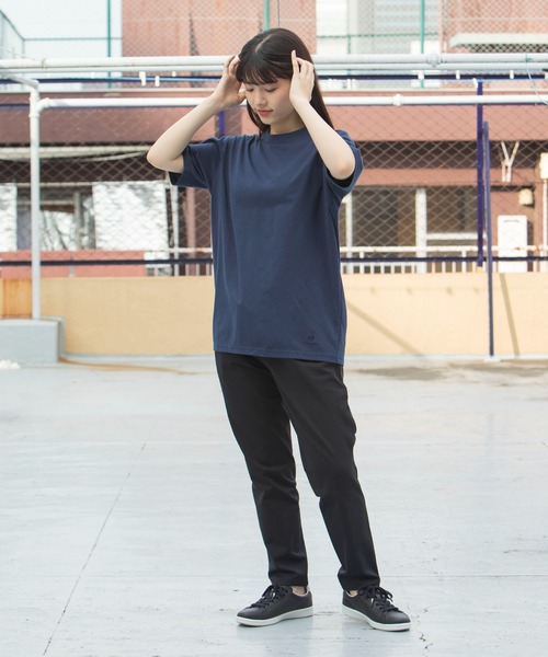 le coq sportif(ルコックスポルティフ)の「【2枚セット】N.N.C-SHIRT(ニューノーマルコンフォート)ショートスリーブシャツ ユニセックス ウェア tシャツ スポーツウェア(Tシャツ/カットソー・メンズ・ホワイト×ネイビー/ブラック/ネイビー/ホワイト/ホワイト×ブラック・L/M/S/XL/XXL)」の11枚目の写真