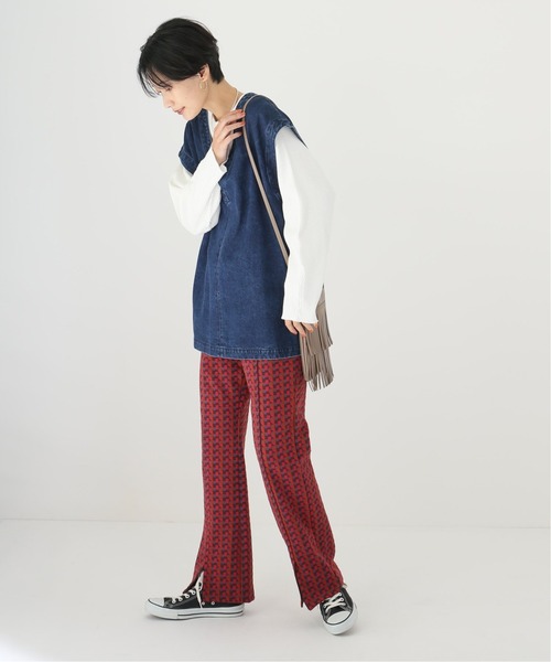 Simplicite(サンプリシテ)の「キカガラ ジャガードパンツ◆(その他パンツ・レディース・ブラウン/ブルー系その他・FREE)」の21枚目の写真