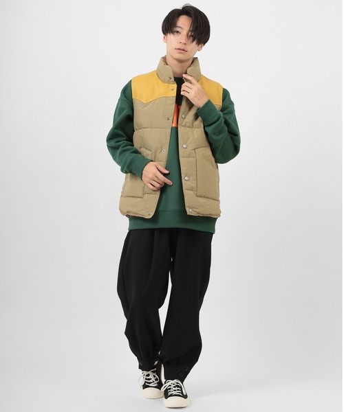 UNIVERSAL OVERALL（ユニバーサルオーバーオール）の「【UNIVERSAL OVERALL/ユニバーサルオーバーオール】 カレッジロゴ オーバーサイズ スウェット/【ILLINOIS】プリント（スウェット・メンズ・ホワイト/グリーン/ライトブラウン/ネイビー/グレー・M/L/XL）」の14枚目の写真