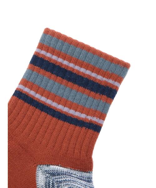 koe（コエ）の「3x1針抜きリブボーダー*（ソックス/靴下・レディース・ベージュ/レッド/チャコールグレー/アイボリー・FREE）」の9枚目の写真