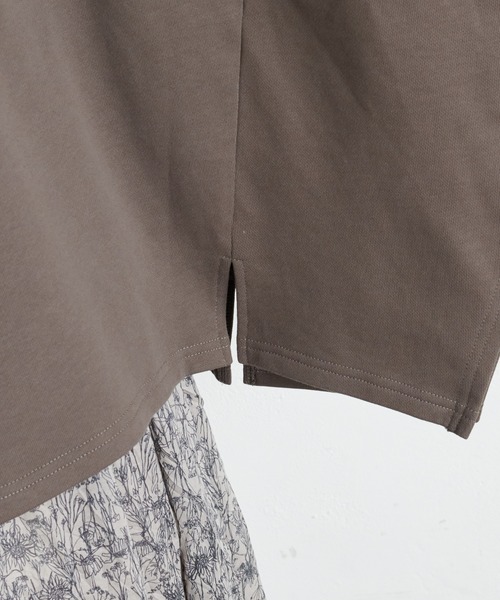 PUAL CE CIN（ピュアルセシン）の「【Du noir】裏毛変形ハイネックプルオーバー（スウェット・レディース・ブラック/チャコールグレー/グレイッシュベージュ・FREE）」の19枚目の写真