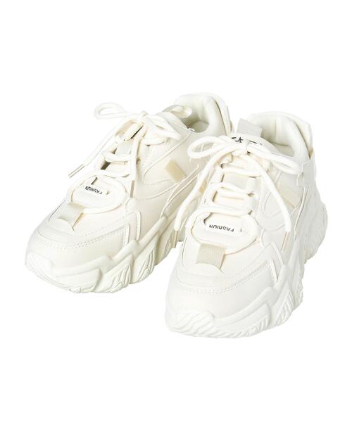 INGNI(イング)の「ボリューム/DAD/スニーカー(スニーカー・レディース・ブラック/オフホワイト/ベージュ・S/M/L/LL)」の4枚目の写真