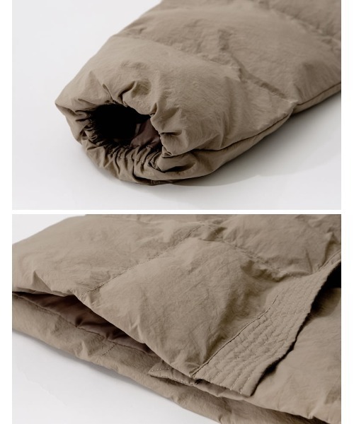 Re:EDIT(リエディ)の「スタンドカラーファイバーダウンジャケット(ダウンジャケット/コート・レディース・ブラック/オフホワイト/モカ/アイボリー・FREE)」の22枚目の写真