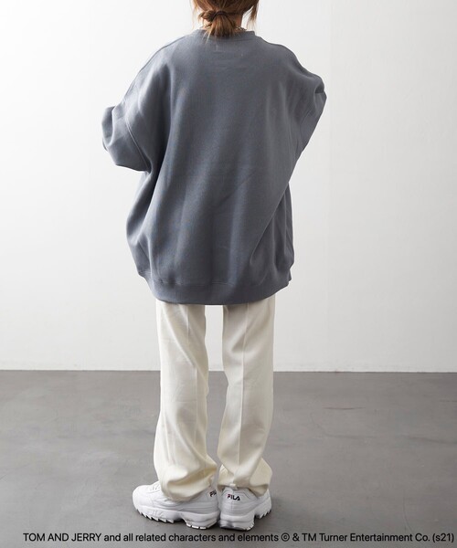 PUBLUX（パブリュクス）の「【PUBLUX/パブリュクス】 別注ジェリープリントクルーネックスウェット/ユニセックス/トムとジェリー（スウェット・メンズ・オフホワイト/グレー/ブラック/ブラウン/グリーン/サックスブルー/ネイビー・SMALL/MEDIUM/LARGE）」の21枚目の写真