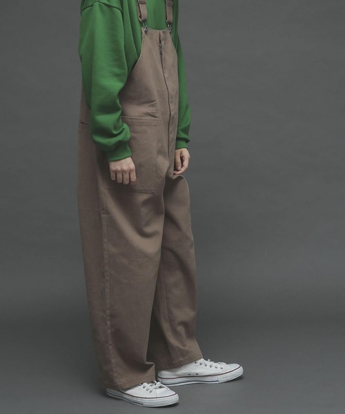 SENSE OF PLACE by URBAN RESEARCH(センスオブプレイスバイアーバンリサーチ)の「チノオーバーオール(サロペット/オーバーオール・メンズ・ブラック/ベージュ・MEDIUM/LARGE)」の13枚目の写真