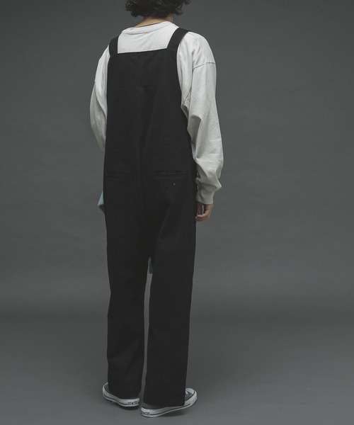 SENSE OF PLACE by URBAN RESEARCH(センスオブプレイスバイアーバンリサーチ)の「チノオーバーオール(サロペット/オーバーオール・メンズ・ブラック/ベージュ・MEDIUM/LARGE)」の12枚目の写真