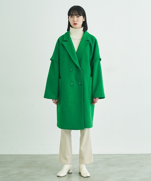 VACANCY（ヴァカンシー）の「マルチウェイメルトンオーバーコート（チェスターコート・レディース・ブラック/ブルー/グリーン・FREE）」の20枚目の写真