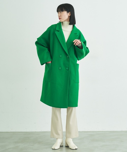 VACANCY（ヴァカンシー）の「マルチウェイメルトンオーバーコート（チェスターコート・レディース・ブラック/ブルー/グリーン・FREE）」の21枚目の写真