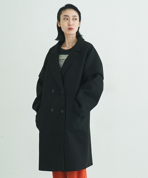 VACANCY（ヴァカンシー）の「マルチウェイメルトンオーバーコート（チェスターコート・レディース・ブラック/ブルー/グリーン・FREE）」の11枚目の写真