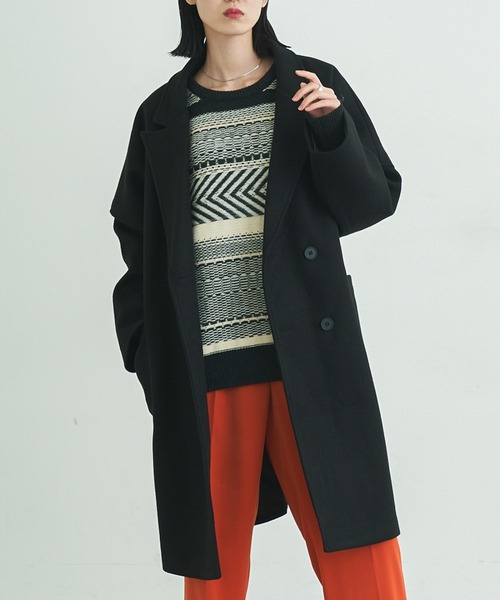 VACANCY（ヴァカンシー）の「マルチウェイメルトンオーバーコート（チェスターコート・レディース・ブラック/ブルー/グリーン・FREE）」の4枚目の写真