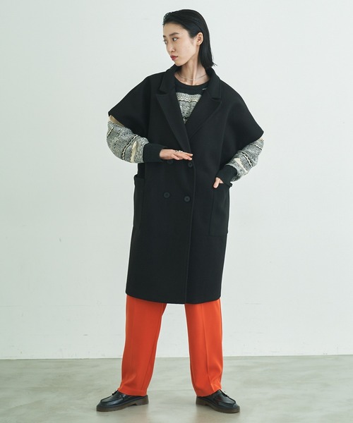 VACANCY（ヴァカンシー）の「マルチウェイメルトンオーバーコート（チェスターコート・レディース・ブラック/ブルー/グリーン・FREE）」の13枚目の写真