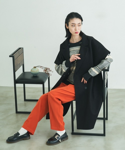 VACANCY（ヴァカンシー）の「マルチウェイメルトンオーバーコート（チェスターコート・レディース・ブラック/ブルー/グリーン・FREE）」の16枚目の写真