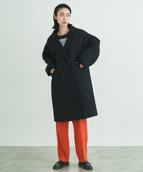 VACANCY（ヴァカンシー）の「マルチウェイメルトンオーバーコート（チェスターコート・レディース・ブラック/ブルー/グリーン・FREE）」の7枚目の写真
