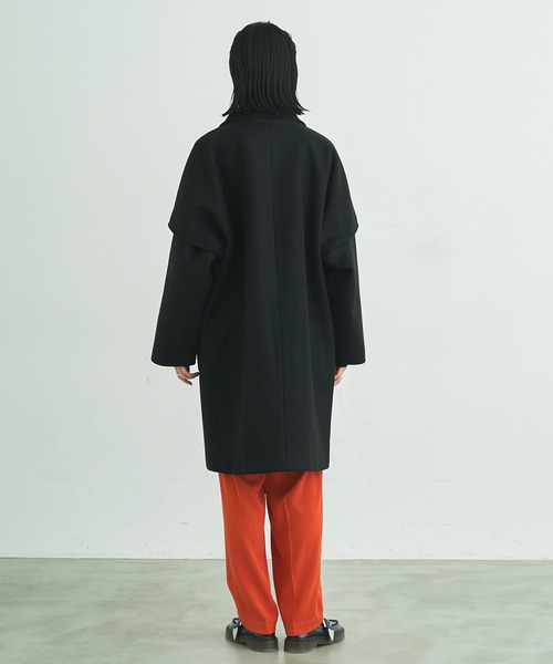 VACANCY（ヴァカンシー）の「マルチウェイメルトンオーバーコート（チェスターコート・レディース・ブラック/ブルー/グリーン・FREE）」の10枚目の写真