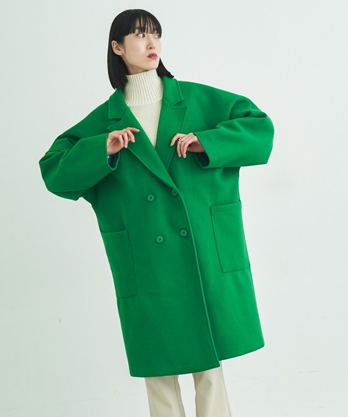 VACANCY（ヴァカンシー）の「マルチウェイメルトンオーバーコート（チェスターコート・レディース・ブラック/ブルー/グリーン・FREE）」の19枚目の写真