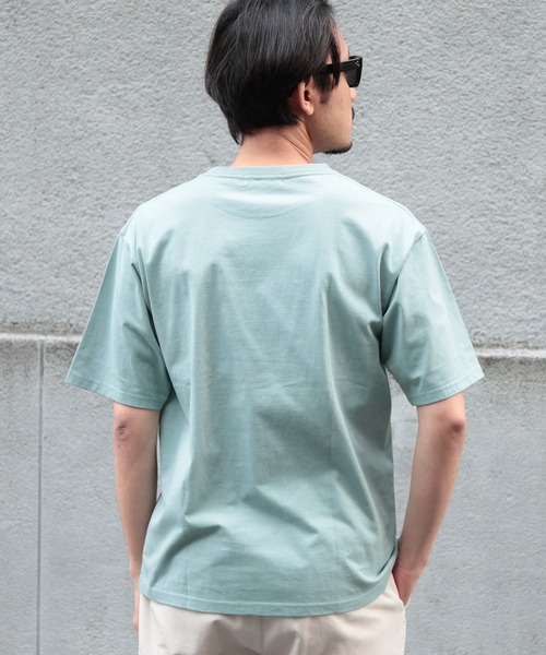 UNION STATION（ユニオンステーション）の「20S米綿天竺フォトプリント＆刺繍Ｔシャツ（Tシャツ/カットソー・メンズ・ホワイト/グリーン・LL/M/L）」の17枚目の写真