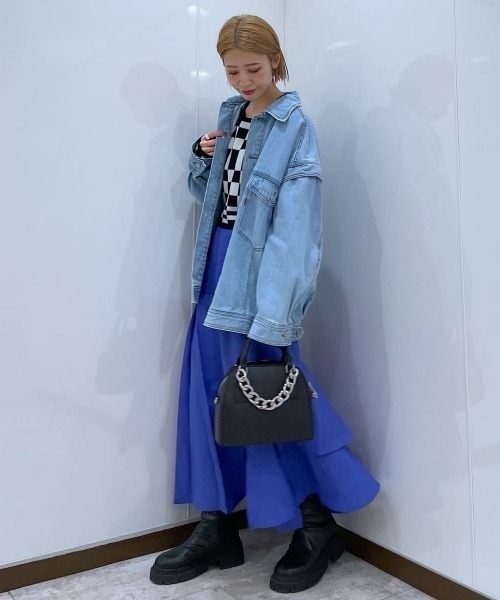 アシメティアードスカート