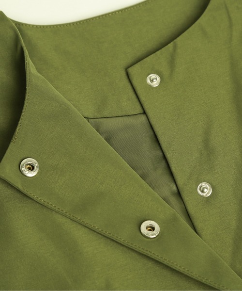 SUGAR BISKET（シュガービスケット）の「ビッグシルエットノーカラーコート（ノーカラーコート・レディース・ブラック/カーキ/ベージュ系その他・フリー）」の15枚目の写真