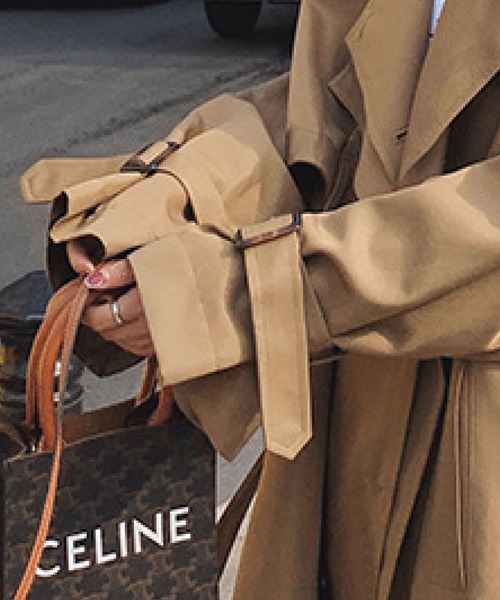 meJane（ミージェーン）の「大人クールスタイルトレンチコート【ZOZOTOWN限定】（トレンチコート・レディース・モカ・FREE）」の2枚目の写真