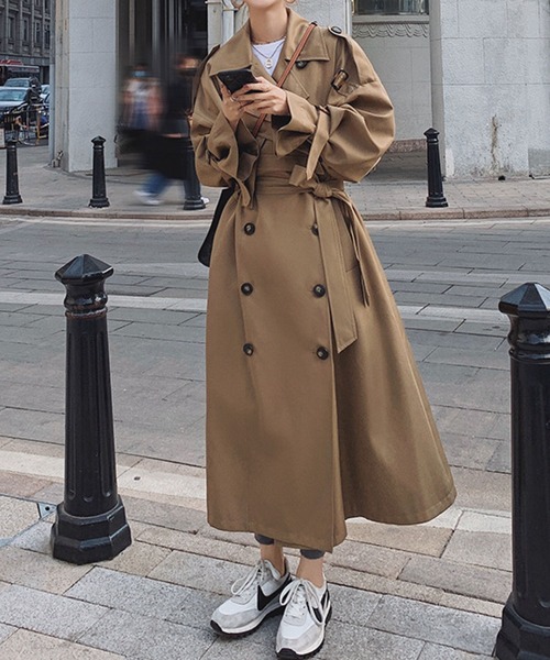 meJane（ミージェーン）の「大人クールスタイルトレンチコート【ZOZOTOWN限定】（トレンチコート・レディース・モカ・FREE）」の10枚目の写真