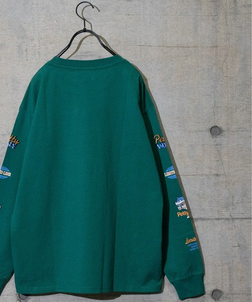 JOHN'S CLOSET（ジョンズクローゼット）の「【a】天竺 スリーブプリント"PETTY WOLF"L/S Tシャツ（Tシャツ/カットソー・メンズ・ホワイト/グリーン/ブラック・MEDIUM/LARGE）」の14枚目の写真