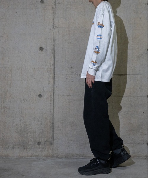 JOHN'S CLOSET（ジョンズクローゼット）の「【a】天竺 スリーブプリント"PETTY WOLF"L/S Tシャツ（Tシャツ/カットソー・メンズ・ホワイト/グリーン/ブラック・MEDIUM/LARGE）」の20枚目の写真