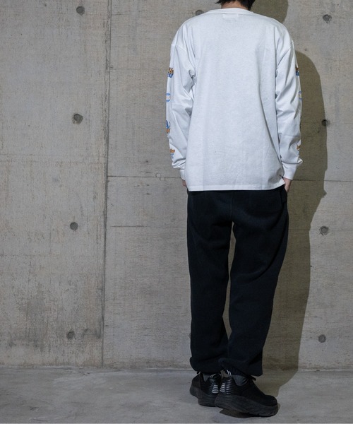 JOHN'S CLOSET（ジョンズクローゼット）の「【a】天竺 スリーブプリント"PETTY WOLF"L/S Tシャツ（Tシャツ/カットソー・メンズ・ホワイト/グリーン/ブラック・MEDIUM/LARGE）」の21枚目の写真