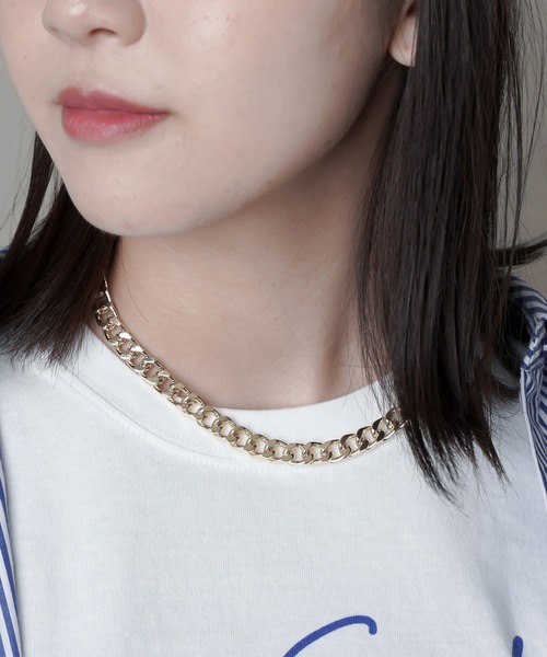 SPINNS(スピンズ)の「35cm 太チェーンネックレス(ネックレス・レディース・シルバー/ゴールド・ONESIZE)」の10枚目の写真