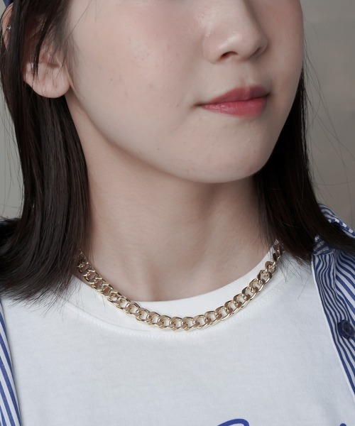 SPINNS(スピンズ)の「35cm 太チェーンネックレス(ネックレス・レディース・シルバー/ゴールド・ONESIZE)」の11枚目の写真