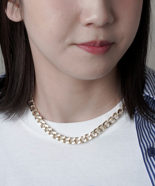 SPINNS(スピンズ)の「35cm 太チェーンネックレス(ネックレス・レディース・シルバー/ゴールド・ONESIZE)」の12枚目の写真