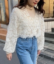 one after another NICE CLAUP | 刺繍ブラウス＋ハイネックインナーセット(シャツ/ブラウス)