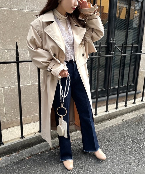 one after another NICE CLAUP（ワンアフターアナザーナイスクラップ）の「刺繍シアーブラウス ハイネックインナーセット（シャツ/ブラウス・レディース・オフホワイト/モカ/ラベンダー・FREE）」の9枚目の写真