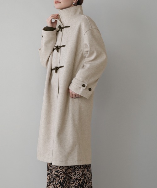 Bou Jeloud(ブージュルード)の「スタンドロングコート(ステンカラーコート・レディース・ブルー/ナチュラル・38)」の14枚目の写真