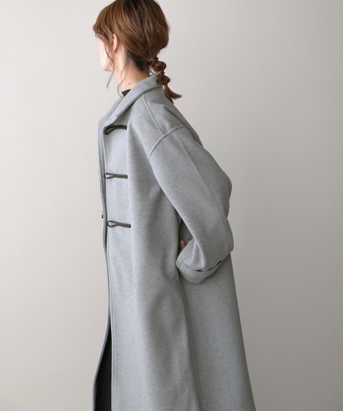 Bou Jeloud(ブージュルード)の「スタンドロングコート(ステンカラーコート・レディース・ブルー/ナチュラル・38)」の13枚目の写真