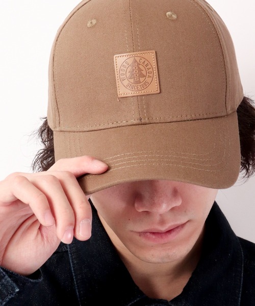 Woods（ウッズ）の「Woods/ウッズ フロントプリント ベースボールキャップ baseball cap（キャップ・メンズ・ブラック/ベージュ/ネイビー/ブラウン/グリーン/ブラック×グレー/ブラック×ホワイト/ブラック系その他/キャメル・FREE）」の7枚目の写真