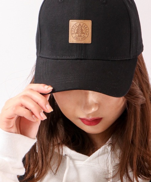 Woods（ウッズ）の「Woods/ウッズ フロントプリント ベースボールキャップ baseball cap（キャップ・メンズ・ブラック/ベージュ/ネイビー/ブラウン/グリーン/ブラック×グレー/ブラック×ホワイト/ブラック系その他/キャメル・FREE）」の5枚目の写真